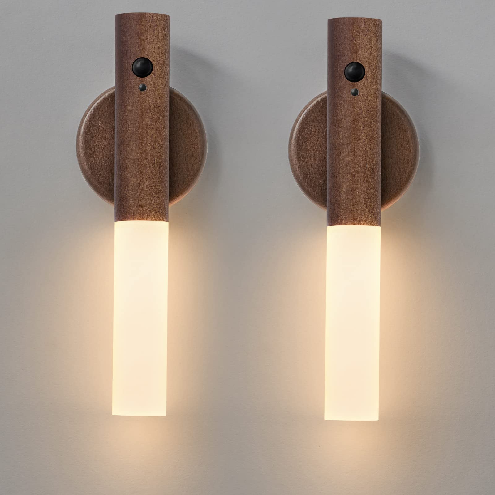 Montford Wall Sconces Set of Two Battery Operated, Motion Sensor